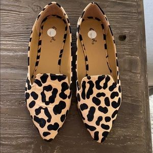 Cheetah print flats